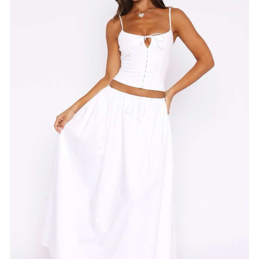 White Fox Maxi Skirt
